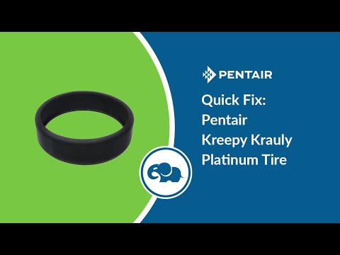 Pentair Kreepy Krauly Platinum Wheel - Rubber Tire - Black