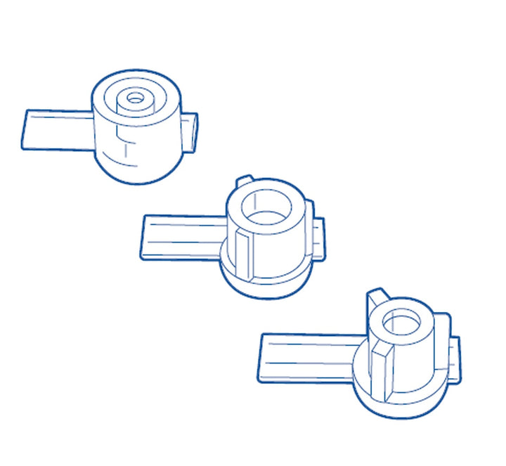 Diagram of All Pieces - Paramount Large Pop Up Nozzle Jet Inserts (Large Set) - ePoolSupply