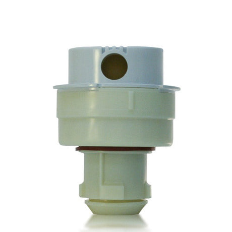 Beige Paramount PCC2000 fixed pop-up sprinkler head with nozzle opening